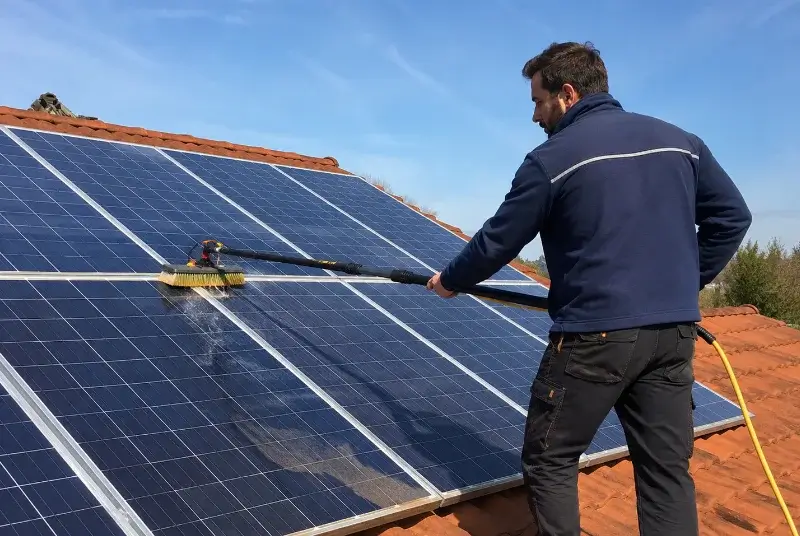 Nettoyage et entretien de panneaux solaires à Bandol
